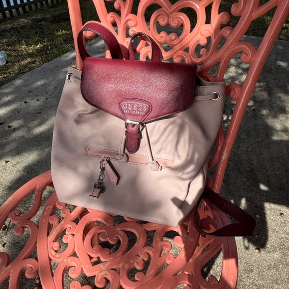GUESS Women\'s magenta and baby pink Backpack main image 4